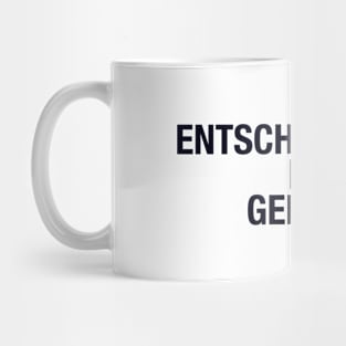 SORRY MY GERMAN Language Mug